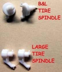*Note* Use the proper Spindles for your build choice of tires.