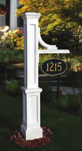 Our polyethylene lamp posts come with, or without an aluminum pipe allowing a new installation or
