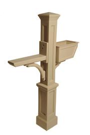 D The timeless beauty of our maintenance free mail posts add a touch of charm and character to any yard.