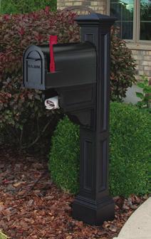granite Holds small or medium mailbox 8.