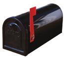 rolled steel body and durable powder coated mailboxes.