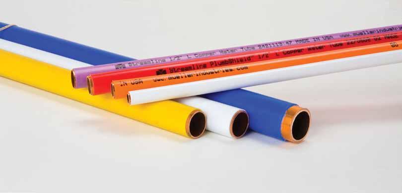 Copper Tube Plastic Coated Streamline Plastic-Coated Copper Tube is manufactured in a variety of options for use when copper tube is to be buried or used in a potentially aggressive environment.