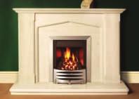available. The generous bevelled profiles further enhance the style of this fireplace.
