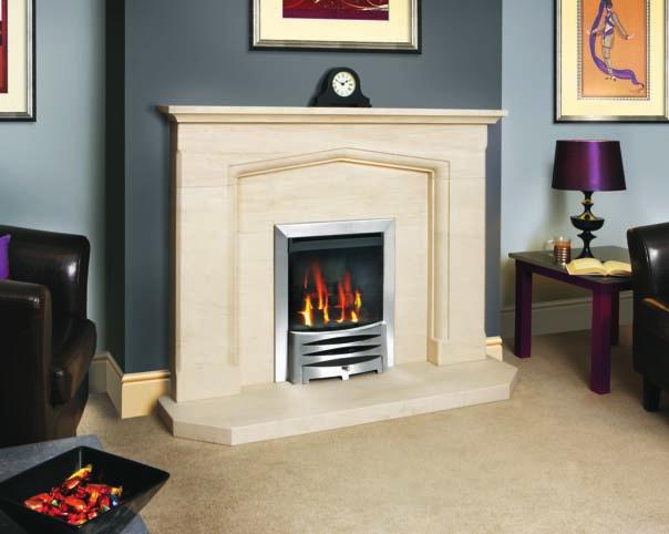 WOODFORD 54 The Woodford 54 fireplace is a truly striking model.
