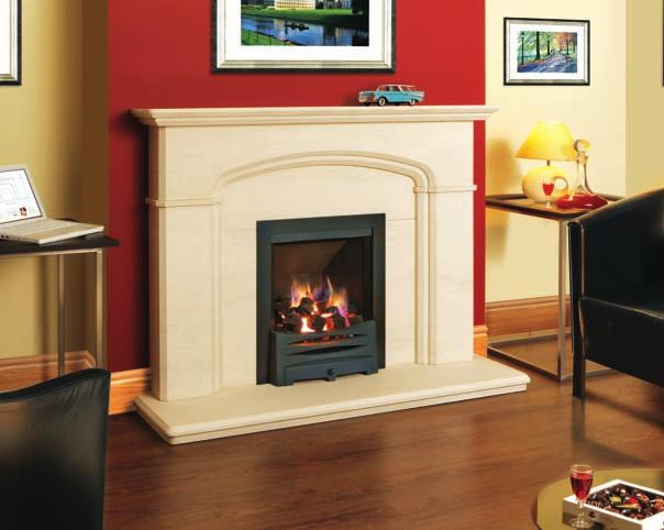 CAMBRIDGE The Cambridge features a double curved arch and rounded shelf and hearth which give it its own distinct personality.