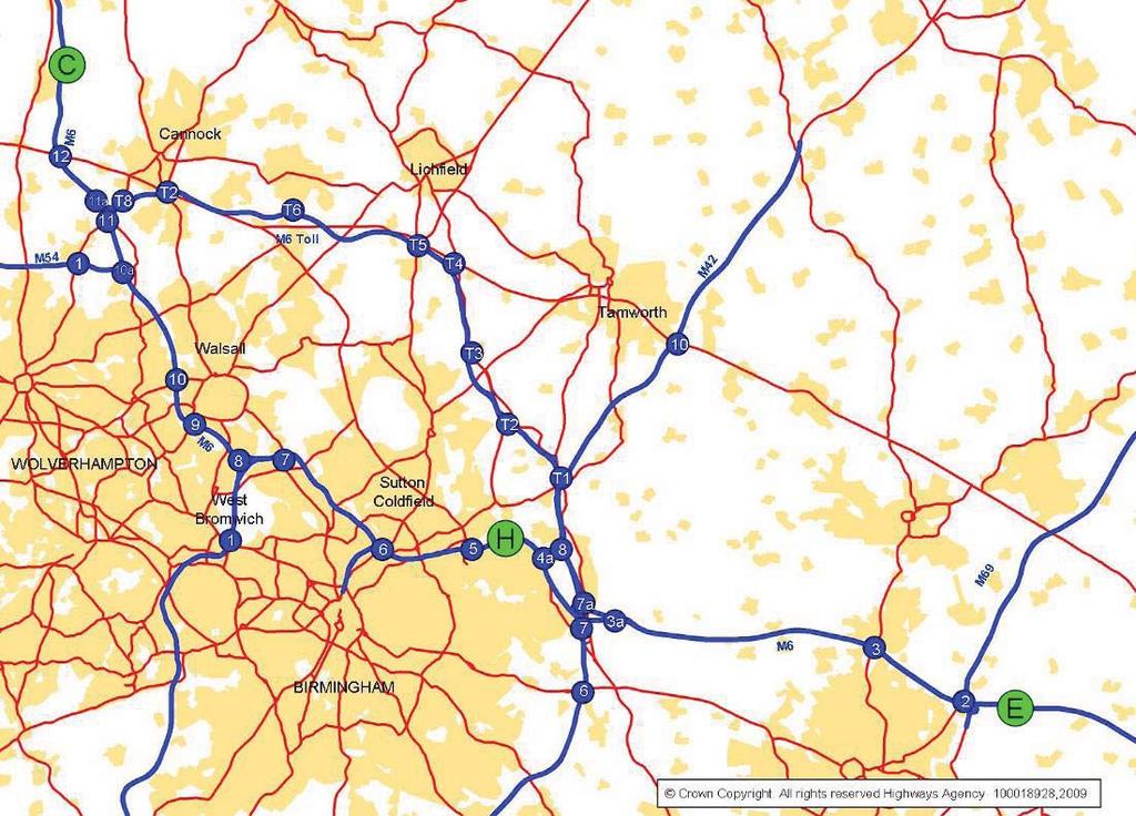8. Journey Times Introduction 8.1 As well as traffic volume changes, an important effect of the M6 Toll is the impact on journey times, particularly on the M6 through the West Midlands conurbation.