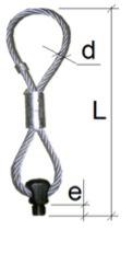 Rope with 8-grouting LGH- LGH-Rd Rd Load Kg Axial Dimensions () length (L) rope diam (d) (e) LGH-12 12 LGH-Rd12 Rd 12 500 335 8 17 LGH-16 16 LGH-Rd16 Rd 16 1200 385 8 24 LGH-20 20 LGH-Rd20 Rd 20 2000