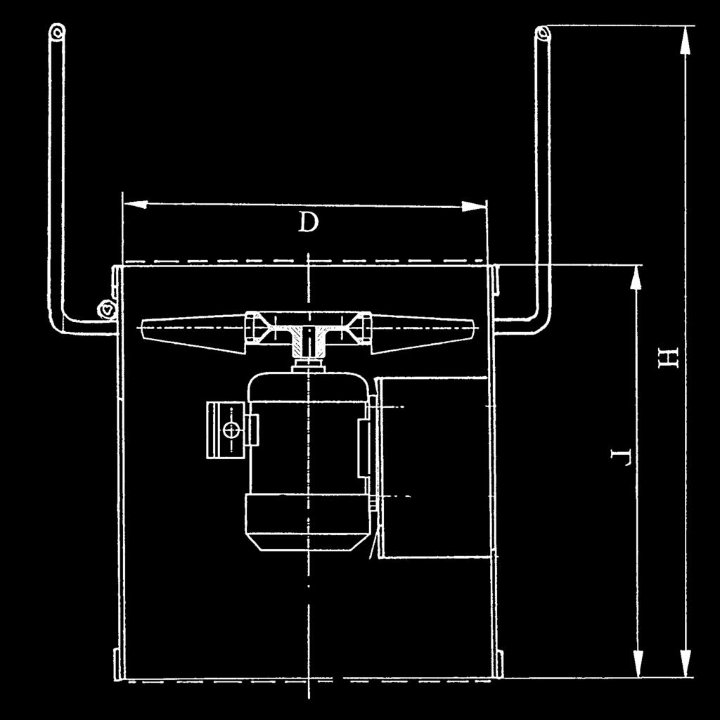 xial-flow Fan FS Construction xial-flow fan with vertical stand, casing in welded steel sheet, fan blades in fiberglass reinforced polypropylene with a hub in aluminium, dynamically balanced