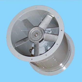 xial-flow Fan FC - HT Construction xial fan designed for installation in a ducted system. Casing of steel sheet, powder coated RL74. Made for temperatures up to 9 C continuous running ( C min/h).