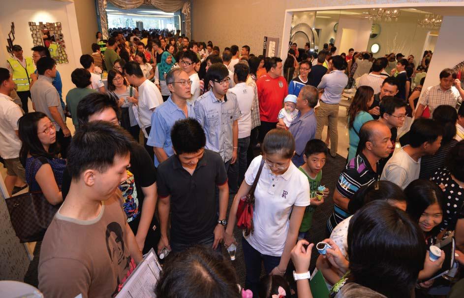 EcoSky, Kuala Lumpur launched 21 Dec 2013 More than 5,000 people came to queue for the launch
