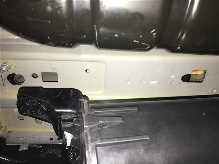 nuts, trim panel, and reinstall with (3) plastic