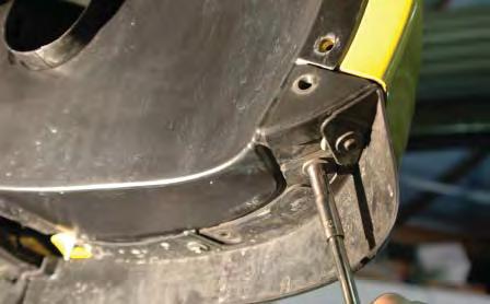 If your brake cooling duct fl attens and turns toward the inside of the wheel well where it is bolted, and points out toward the