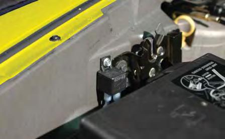 intercooler pump and connect to the terminal near the clamp on the forward