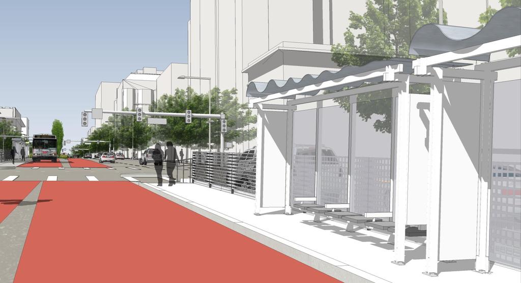 Van Ness BRT Experience Stations Open / Closed Amenities