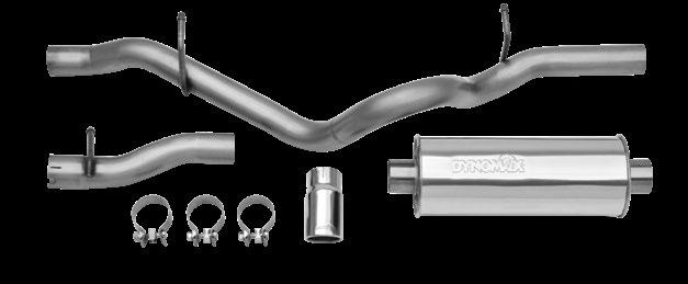 8L V6 EVOLUTION COMPETITION SYSTEM For off-road use only - exhaust exits under vehicle Stainless Steel Ultra Flo Polished Muffler