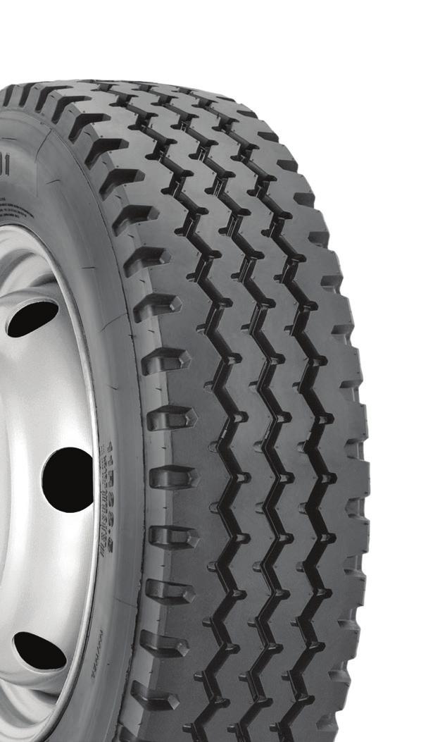 I-301 Regional On - Highway Mixed Service Chip and Cut Special tread compound resists chips, cuts and tears. Three center grooves ensure good directional stability, even wear and a smooth ride.