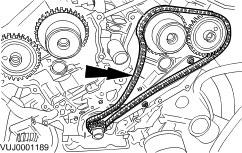 Page 4 of 14 13. Remove the left-hand timing chain inner guide. 14. Remove the left-hand timing chain. 15.