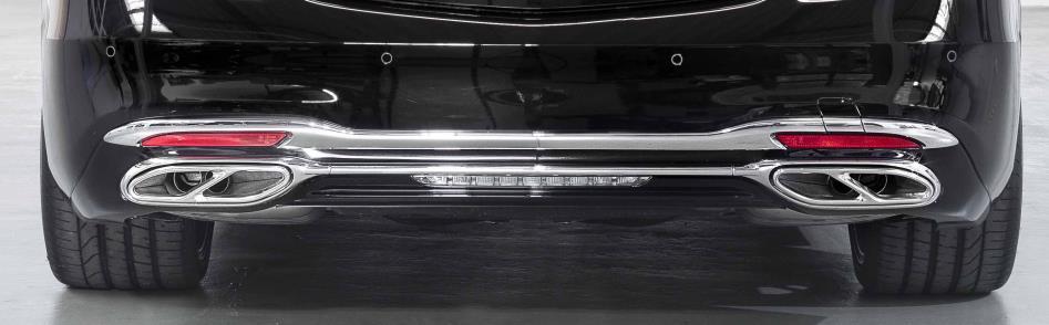 Liners on rear bumper of S-class AMG-Line (C)
