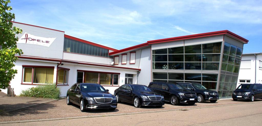 Front part of HOFELE-DESIGN facility in Donzdorf