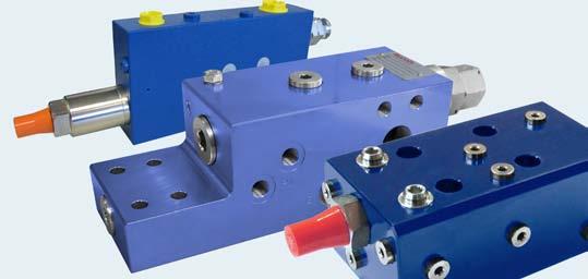 7 Load holding / Motion control valves Wide range of standard and customized solutions. Flangeable directly on the actuator or for line mounting.