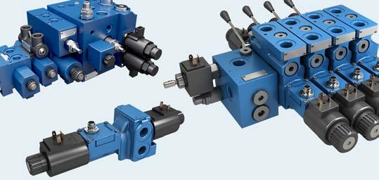 8 GoTo Europe Compact Hydraulics Compact directional valves 4/3 and 4/2 modular directional valves, optionally with load-sensing (LS) or flow sharing (LUDV) control. 3/2 14/2 flow diverters.
