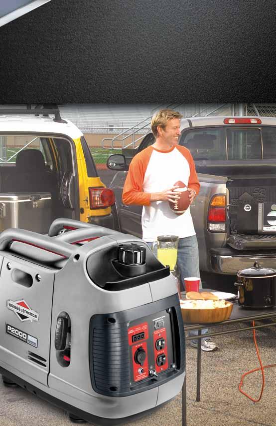 POWERSMART SERIES INVERTER GENERATORS Features computer-controlled technology that continuously and automatically adjusts engine speed to save fuel and