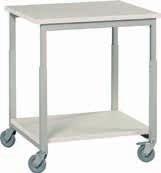 Light-duty trolleys Worktop trolley A great solution when you need a mobile workspace. The height can be adjusted from 655 to 1055 mm.