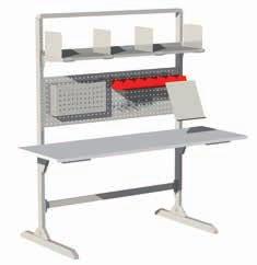 folded carton boxes, drawer unit, perforated tool plate, metal shelf M900x400, terminal and monitor/keyboard