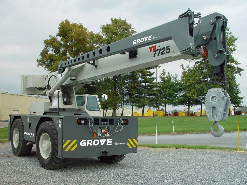21,6 m (71 ft) main boom provides an impressive 28,9 m (95 ft) tip height with a capacity