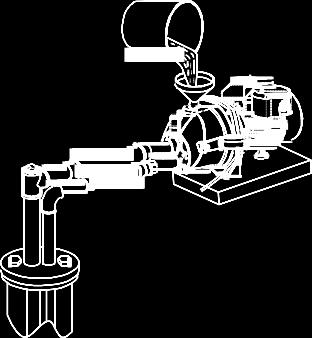 pressure regulator (E) into the top of the pump.