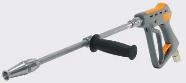 shafts Extremely high impact force Long reach Nozzle protection Max.