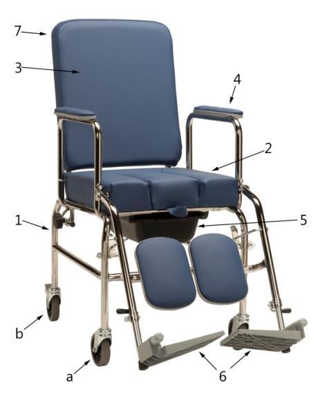 GENERAL INFORMATIONS Commode chairs are designed to enable the transport and mobility of disabled people in domestic or community environments.