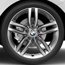 lightalloy wheels Doublespoke style 461 M Ferric Grey metallic Front: 7.