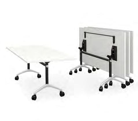 Fitted 2 sets of connector to Top TILTSCOPIC MOBILE FLIP TABLE Base: Ø60 Lockable Heavy Duty PU Swivel Castor Easy to Fold and Stow Away Telescopic Beam Adjustment *Table Top Connector Available*