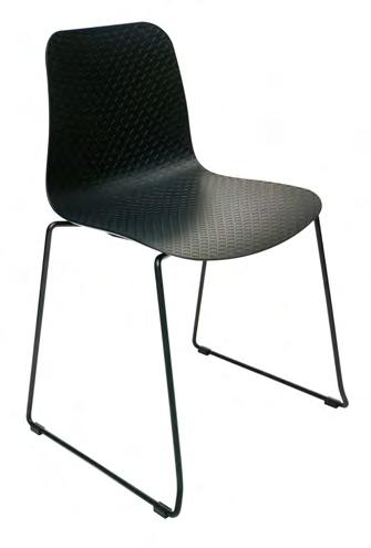Seat & Back: UV Protected Plastic Connectable Base: Steel Chrome