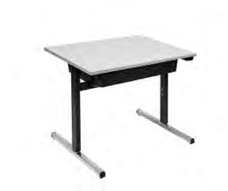 Desk SDHA1206 - Double Desk HOST MOBILE FLIP TABLE Base: LockableHeavy Duty PU Swivel Castor