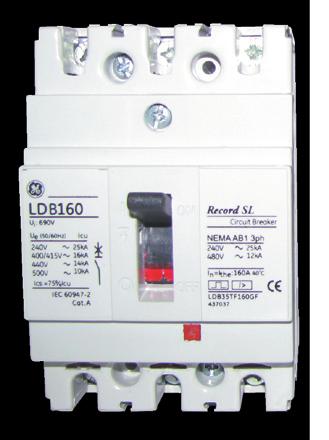 Circuit Breaker type LD160 LE250 Denomination B E B E IEC/EN 60947-2 Standard Poles Number of Number of 1, 3, 4 3, 4 Rated Insulation Voltage Ui (Volts) 690 690 690 690 Rated Impulse Voltage Uimp