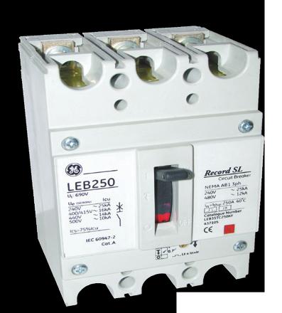 LDB160 - Complete Circuit Breaker Line Thermal Magnetic LTM (Fixed settings) calibrated at 50 C In (A) 1 pole 1 trip 16 20 25 32 40 50 63 16 ka LDB 80 100 125 150 3 pole 3 trips LDB35T5F016GF 437130