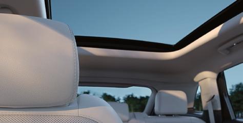 Comfort Technology Moonroof The moonroof controls are on the overhead console and have a one-touch open and close feature.