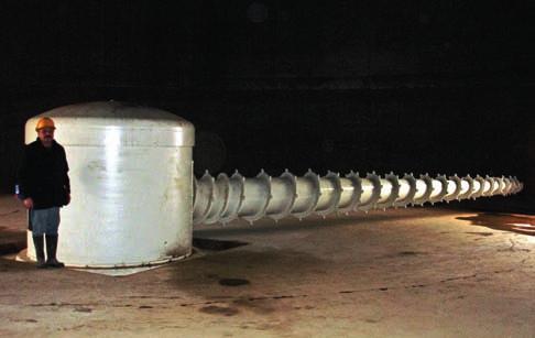 Round Silos with hydraulic rotating screw extractor Circular extractors type EXP are usually applied to extract wooden particles such as: dust, shavings, chips, rejects and pellets.