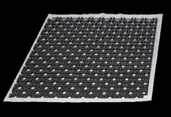 PRINETO PRINETO Knobbed foil 12, perforated, self-adhesive New For thin-bed underfloor heating systems, made of non-deformable foil with knobs that can bear walking on, for tool-free pipe fixing of