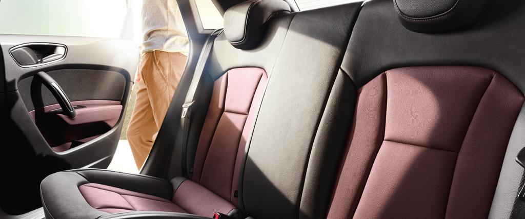 Interior Features Seating, Upholstery and Air Vent Sleeves Attraction Ambition Standard front seats, upholstered in Zeitgeist cloth Sports front seats, upholstered in Herzklopfen cloth Wunderbar