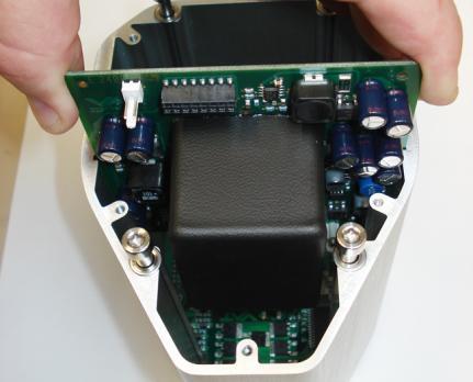 Reconnect fan cable to option board (see steps 6 to 5). 15. Place the panel and tighten panel screws with 1.1 Nm (see steps 4 to 3). 16.