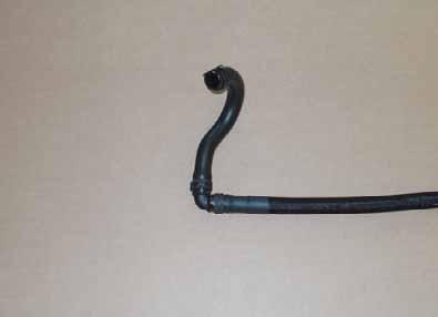 Heat exchanger inlet hose section Remove heat shrink plastic tubing and discard Cutting