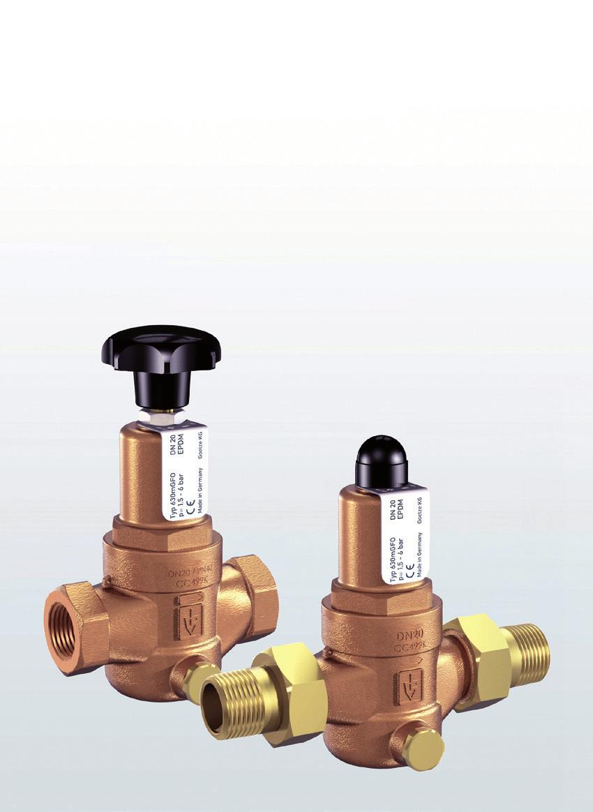 Overflow and pressure control valves Series 630 6.