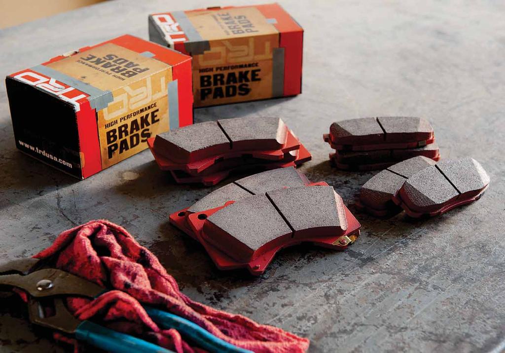 1 /4 TRD Performance Brake Pads The enhanced stopping power from TRD performance brake pads helps decrease stopping distances.