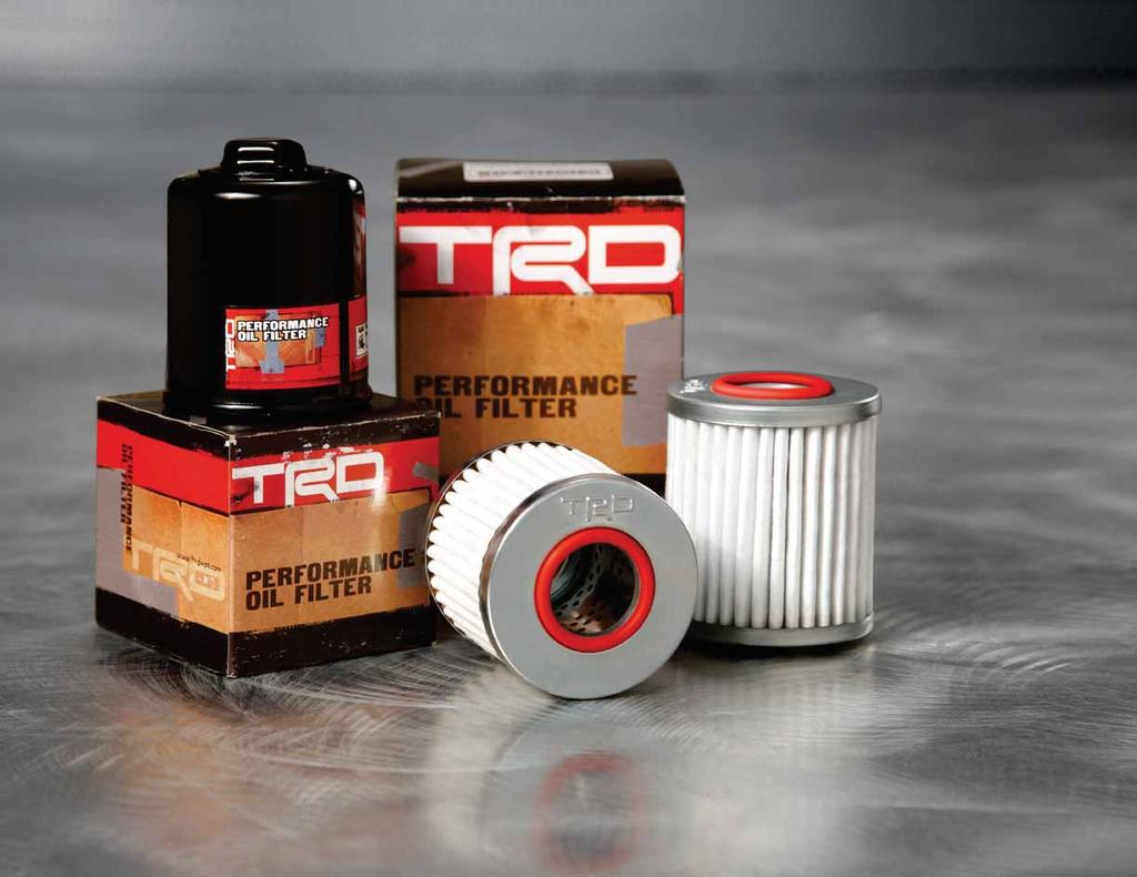 3 /4 TRD Performance Oil Filter Delivers exceptional filtration, lower flow restriction plus enhanced engine protection and durability.