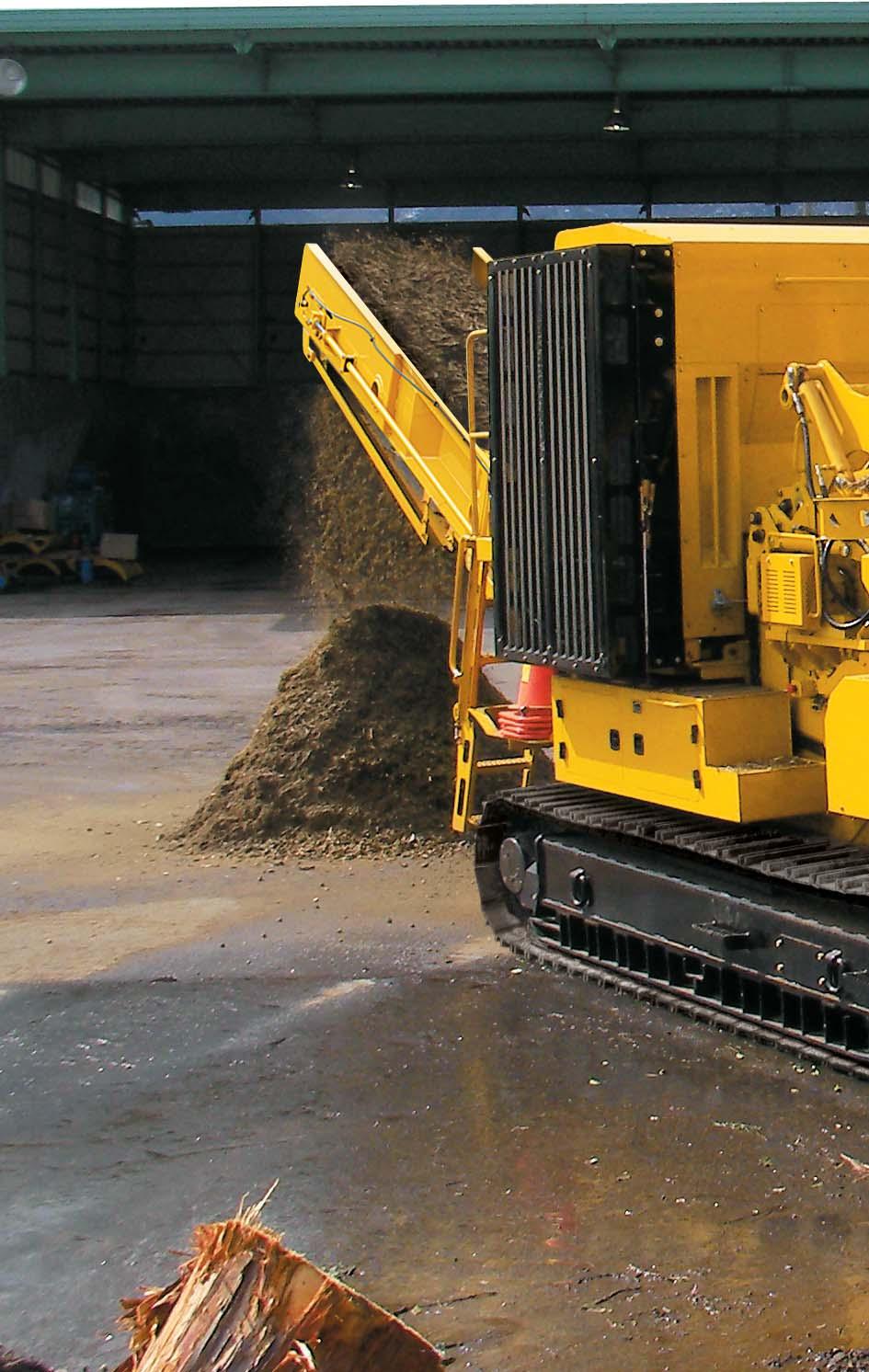 Horizontal Grinder Easy access screens are engineered with top-loading design to allow the operator to change