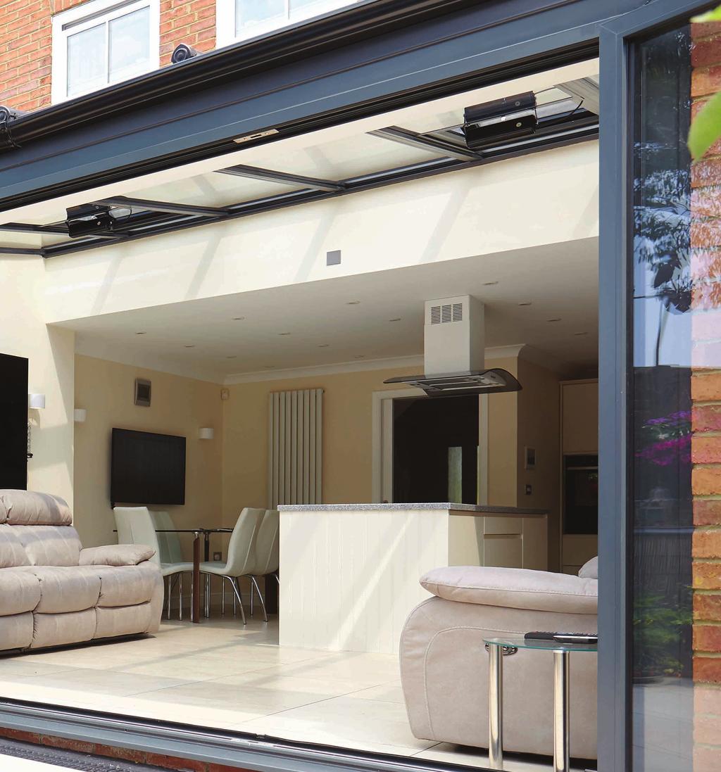 LUXE 550 Bi-Folding Doors The LUXE 550 is perfect for larger projects with each section being available up to 1200mm wide and 3000mm high with all sizes available in both Double or Triple Glazing.