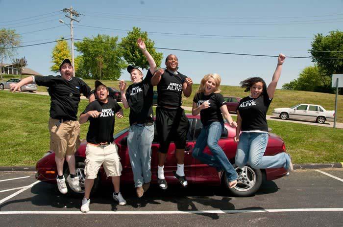 Battle of the Belt High school seatbelt competition Team Spirit a program designed to empower youth to take an